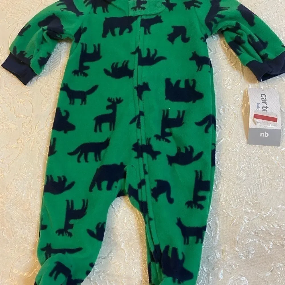 🎉Carter’s  baby boy zippered jumpsuits bodysuit